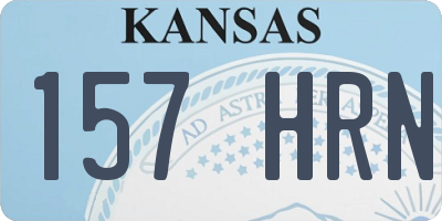 KS license plate 157HRN