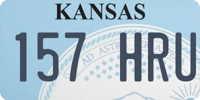 KS license plate 157HRU
