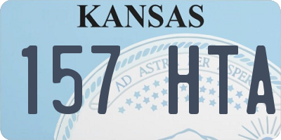 KS license plate 157HTA