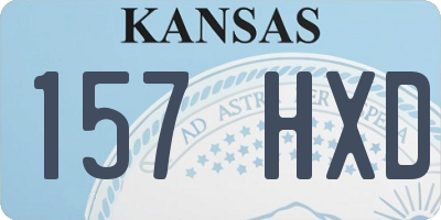 KS license plate 157HXD