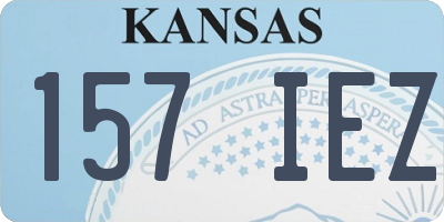 KS license plate 157IEZ
