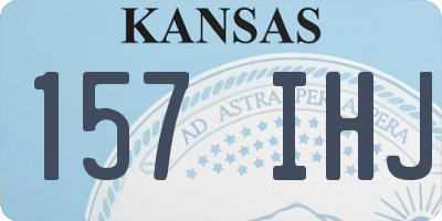 KS license plate 157IHJ