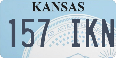 KS license plate 157IKN