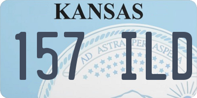 KS license plate 157ILD