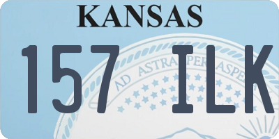 KS license plate 157ILK