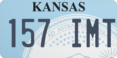 KS license plate 157IMT
