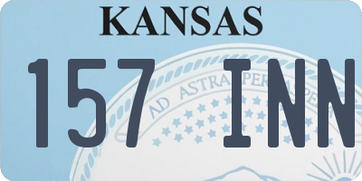 KS license plate 157INN