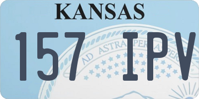 KS license plate 157IPV
