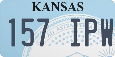 KS license plate 157IPW