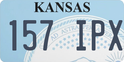 KS license plate 157IPX