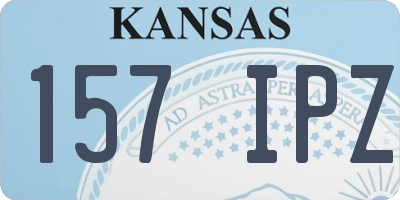 KS license plate 157IPZ