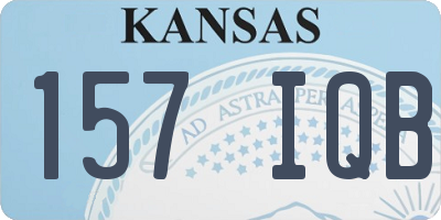 KS license plate 157IQB