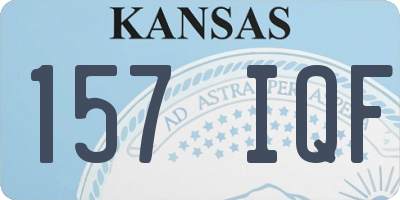 KS license plate 157IQF