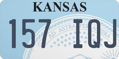 KS license plate 157IQJ