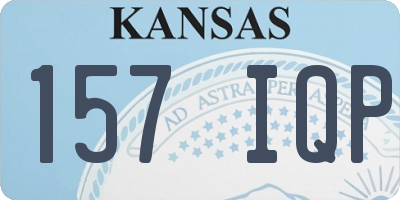 KS license plate 157IQP