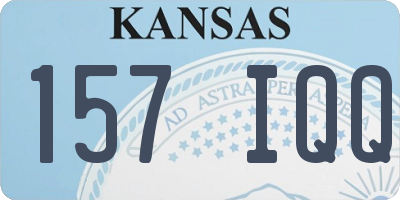 KS license plate 157IQQ