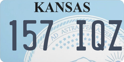 KS license plate 157IQZ