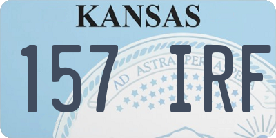KS license plate 157IRF