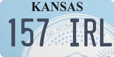 KS license plate 157IRL