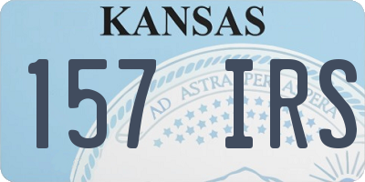 KS license plate 157IRS