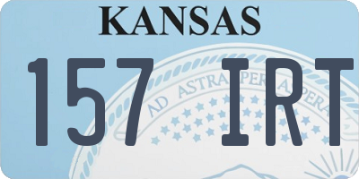 KS license plate 157IRT