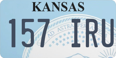 KS license plate 157IRU