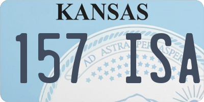KS license plate 157ISA