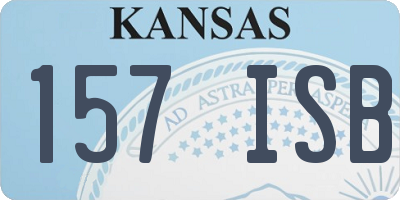 KS license plate 157ISB
