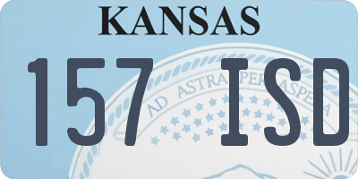 KS license plate 157ISD
