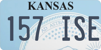 KS license plate 157ISE