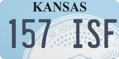KS license plate 157ISF