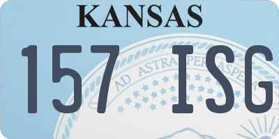 KS license plate 157ISG