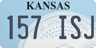 KS license plate 157ISJ