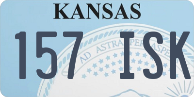 KS license plate 157ISK