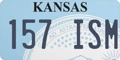 KS license plate 157ISM