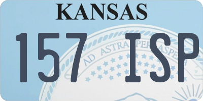 KS license plate 157ISP
