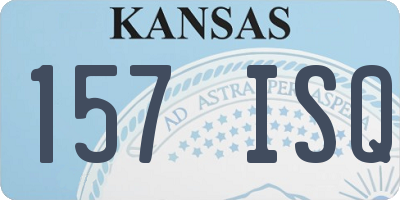 KS license plate 157ISQ