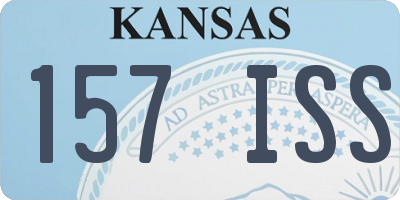 KS license plate 157ISS