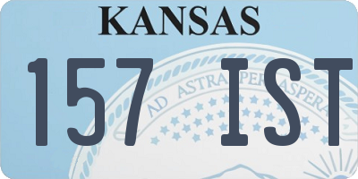 KS license plate 157IST