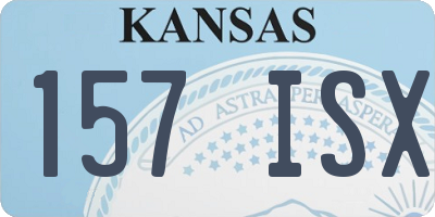 KS license plate 157ISX