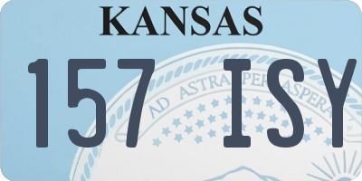 KS license plate 157ISY