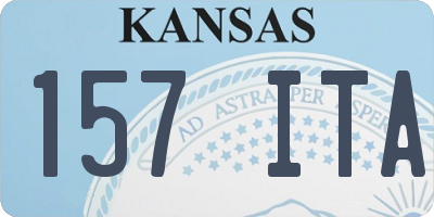 KS license plate 157ITA