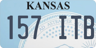 KS license plate 157ITB