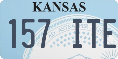KS license plate 157ITE