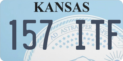 KS license plate 157ITF