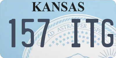 KS license plate 157ITG