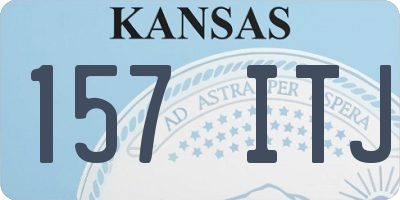 KS license plate 157ITJ
