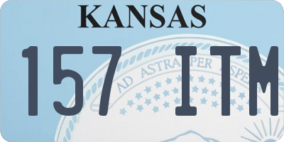 KS license plate 157ITM