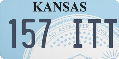 KS license plate 157ITT