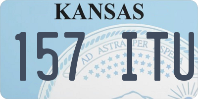 KS license plate 157ITU